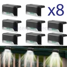 8 Solar Led Lights Outdoor Garden Patio Railing Decks Path Lighting. Fixed Price $15.99.