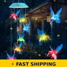 Zeiliuled Solar Hummingbird Wind Chimes - Color Changing Outdoor Decor. Fixed Price $37.99.