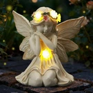 Angel Garden Statue With Led Lights Solar-powered Outdoor Decorative Figurine. Fixed Price $23.98.