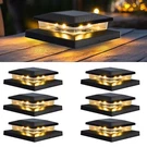Tw Shine Solar Post Cap Lights Outdoor, 6 Pack Waterproof Powered Deck .... Fixed Price $45.52.