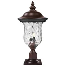 Z-lite Armstrong Outdr Post Mt, 10X23", Brz, Clr Waterglass 533PHM-533PM-RBRZ. Fixed Price $204.00.
