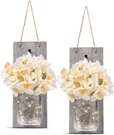 Homko Decorative Mason Jar Wall Rustic Sconces With 6-HOUR Timer. Fixed Price $37.32.