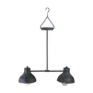 Gerson 19.75 Blue And Black Distressed Decorative B/o Lighted Hanging Lantern. Fixed Price $75.59.