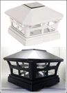 4-PK Solar Black Off White Fence Cap Lights For 5"X5" Vinyl/pvc Wood Post. Fixed Price $55.99.