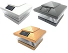 Relightable 4-PACK Black / White Copper 4" 5" 6" Solar Post Deck Cap Fence Led. Fixed Price $29.99.