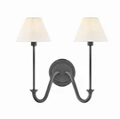 Hinkley Greta 15 1/2"H Blackened Brass 2-LIGHT Wall Sconce Brand New. Fixed Price $280.00.