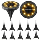 Kdorrku Solar Powered Waterproof Led Outdoor Disk Lights Black. Fixed Price $23.82.