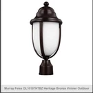 Feiss OL10107HTBZ Heritage Bronze Vintner Outdoor Post Lantern.. Fixed Price $59.99.