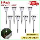 8-PACK Solar Power Landscape Lights Led Outdoor Garden Patio Yard Pathway. Fixed Price $49.51.