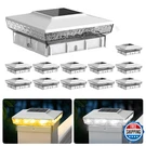 Keilaimo Solar Post Cap Lights, 12-PACK Upgraded Outdoor Deck Fence. Fixed Price $112.63.