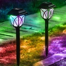 2PCS Rgb Solar Pathway Lights Led Outdoor Garden Yard Patio Landscape Decor Lamp. Fixed Price $6.99.