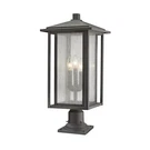 Z-lite Aspen Light 26" Pier Mounted Fixture, Bronze 554PHXLR-533PM-ORB. Fixed Price $204.99.