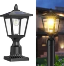Solar Post Lights, 3000K Dusk To Dawn Lamp With Warm White. Fixed Price $61.82.