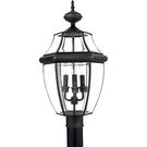 Quoizel NY9043 Bronze Newbury 3-LIGHT 23"H Post Lantern With Clear Glass. Fixed Price $204.79.