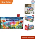 Spring Summer Welcome Flowers Mailbox Covers Magnetic Standard 21" 18" Flut.... Fixed Price $11.99.