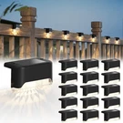 Solar Deck Lights 16 Pack Waterproof IP65 Outdoor Pathway Black Jackyled. Fixed Price $51.99.