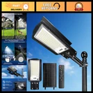 Super Bright Solar Street Lights 20000LM, IP66 Waterproof, Motion Sensor, Remote. Fixed Price $69.99.