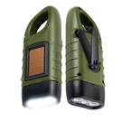 Hand Crank Solar Powered Flashlights Compact Emergency Rechargeable Led. Fixed Price $10.99.