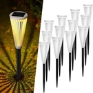 Roshwey Outdoor Solar Lights, 12 Pack Pathway Waterproof. Fixed Price $54.99.