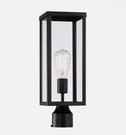 Hukoro Cal 17.2 IN.1-LIGHT Matte Black Metal Hardwired Outdoor Post. Fixed Price $19.99.