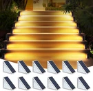 Led Solar Step Waterproof Outdoor Stair Lights, Warm White Deck .... Fixed Price $97.95.