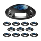 Home Zone 12-PACK Outdoor Solar Deck Light Black 20 Lumens Waterproof D2D. Fixed Price $79.99.