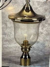 Kichler Sturbridge Outdoor Post Head Lamp Brass 39021 Clear Seedy Glass 19 Nib. Fixed Price $295.00.