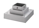 Bellevue ZPMB77411 Square 6-1/4"W Pier Mount Base Silver. Fixed Price $82.00.
