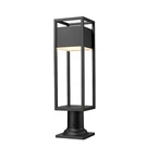 Z-lite Barwick 1 Light 23" Outdoor Pier Mount, Black 585PHMR-533PM-BK-LED. Fixed Price $251.60.