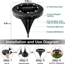 Solar Powered 2PACK, Waterproof Led Outdoor Disk - Garden Lights.... Fixed Price $23.11.
