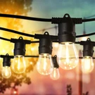 27FT String Lights S14 Led Shatterproof IP65 Warm For Outdoor Garden Patio Yard. Fixed Price $16.99.