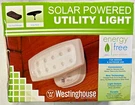 Westinghouse Solar Powered Utility Light For Remote Areas Sheds 10 Led. Fixed Price $24.99.