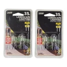 Feit Landscape Lighting 35W G6.35 Base 12V Pack 4 Bi-pin Clear Bulbs. Fixed Price $13.77.