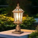 Column Lights Outdoor Post Fixture Brushed Bronze Aluminum With Glass I.... Fixed Price $136.29.