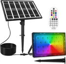 Cly Color Changing Solar Lights With Remote, IP66 Waterproof Outdoor Flood. Fixed Price $51.99.