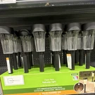 Mainstays Classic Flare Solar-powered Led Outdoor Pathway Light Black. Fixed Price $19.99.