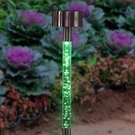 4 Piece Solar Stainless Steel And Acrylic Color Changing Bubble Garden Stakes,. Fixed Price $22.99.