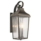 Kichler Forestdale Outdoor Wall 2LT 10X21.5", Olde Bronze, Clear Seed - 49737OZ. Fixed Price $389.99.