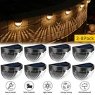 2-8 Pack Solar 6-LED Wall Light Garden Fence Yard Decor Street Lamp Waterproof. Fixed Price $9.94.
