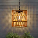 Livinlarge Solar Chandelier Lantern,outdoor Rattan Pendant Lights,waterproof.... Fixed Price $45.06.