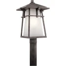 Kichler Beckett 1 Light Outdoor Post Mount, Weathered Zinc - 49724WZC. Fixed Price $489.99.