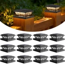 Brightever Solar Post Cap Lights 4X4 3.5X3.5 12-PACK Waterproof Fence. Fixed Price $89.99.