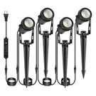 Outdoor Landscape Lighting, 4 Led Spot Lights Pack, Warm White. Fixed Price $62.99.