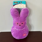 Fetch For Pets Peeps 12" Dress Up Bunny Plush Squeaker Purple Pearls Dog Toy New. Fixed Price $15.00.