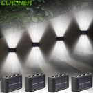 4X Led Solar Fence Lights Outdoor Dusk To Dawn Wall Path Deck Garden Lamp. Fixed Price $15.99.