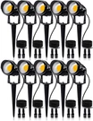 12W Low Voltage Led Landscape - 10 Pack Warm White Waterproof Spotlights. Fixed Price $133.99.
