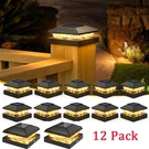 12 Pack 4X4 Solar Post Lights - Waterproof Deck Cap For Garden Decoration. Fixed Price $50.99.