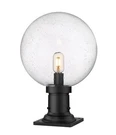 Z-lite 599PHB-533PM Laurent 18" Tall Pier Mount Post Light Black. Fixed Price $236.30.