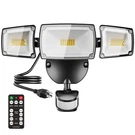 Ustellar 55W Plug In Flood Outdoor, 5500LM Motion Sensor Lights.... Fixed Price $107.29.