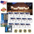 Elite Solar Lights Outdoor 12PK, 140 Led, Waterproof, Motion Sensor, Bright. Fixed Price $83.12.